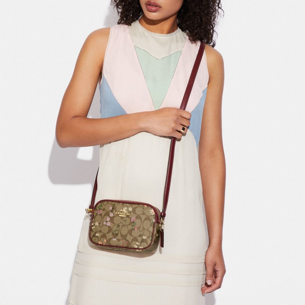 Coach Women's Mini Jamie Camera Bag In Signature Canvas Gold/Brown