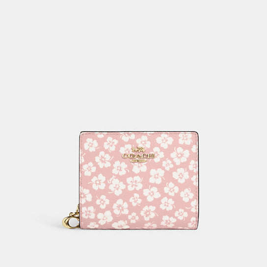 COACH OUTLET® | Snap Wallet With Graphic Ditsy Floral Print