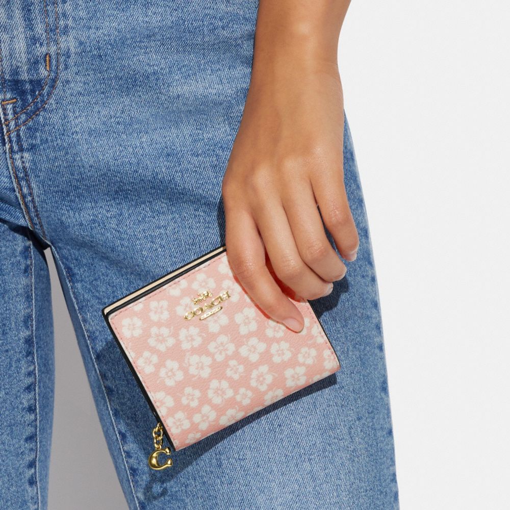 COACH OUTLET® | Snap Wallet With Graphic Ditsy Floral Print