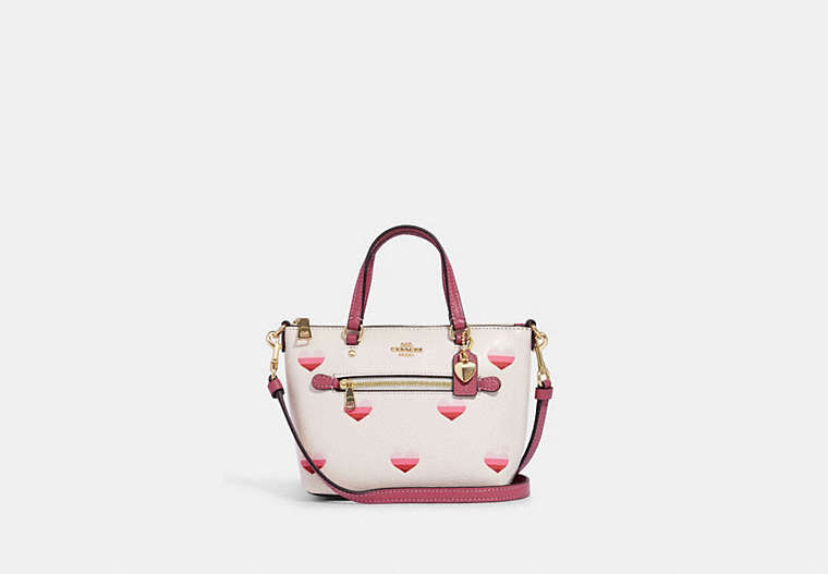 Mini Gallery Crossbody With Stripe Heart Print image number 0