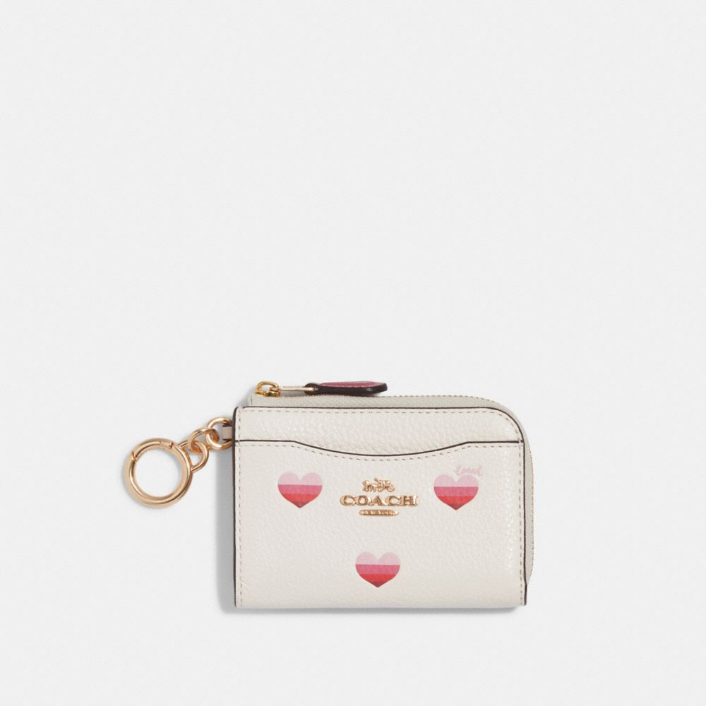 COACH® Mini Gallery Crossbody With Stripe Heart Print & L Zip Card