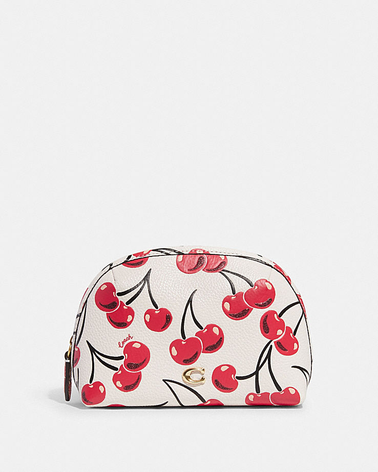 Julienne Cosmetic Case 17 With Cherry Print