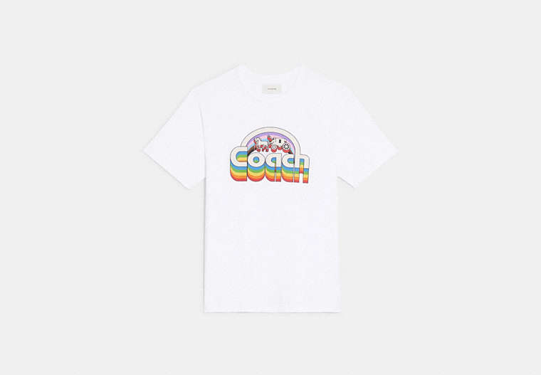 Rainbow Horse And Carriage T Shirt In Organic Cotton