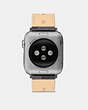 COACH®,APPLE WATCH® STRAP, 42MM AND 44MM,Signature Canvas,Black,Back View