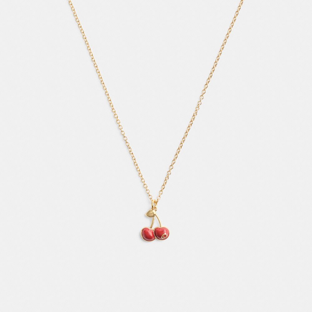 Cherry Charm Pendant Necklace, ProductTile