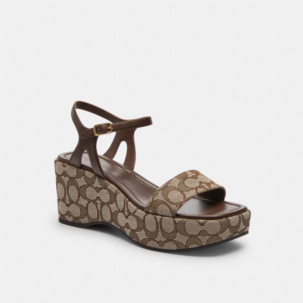 Gale Wedge Sandal In Signature Jacquard, ProductTile