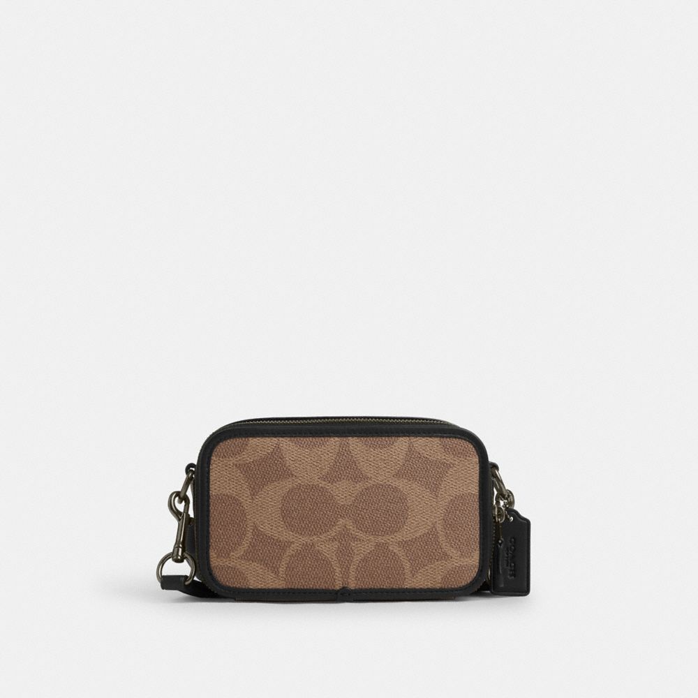 Wyatt Crossbody Bag In Blocked Signature Canvas, ProductTile