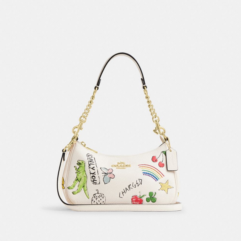 Teri Shoulder Bag With Sketch Print, ProductTile