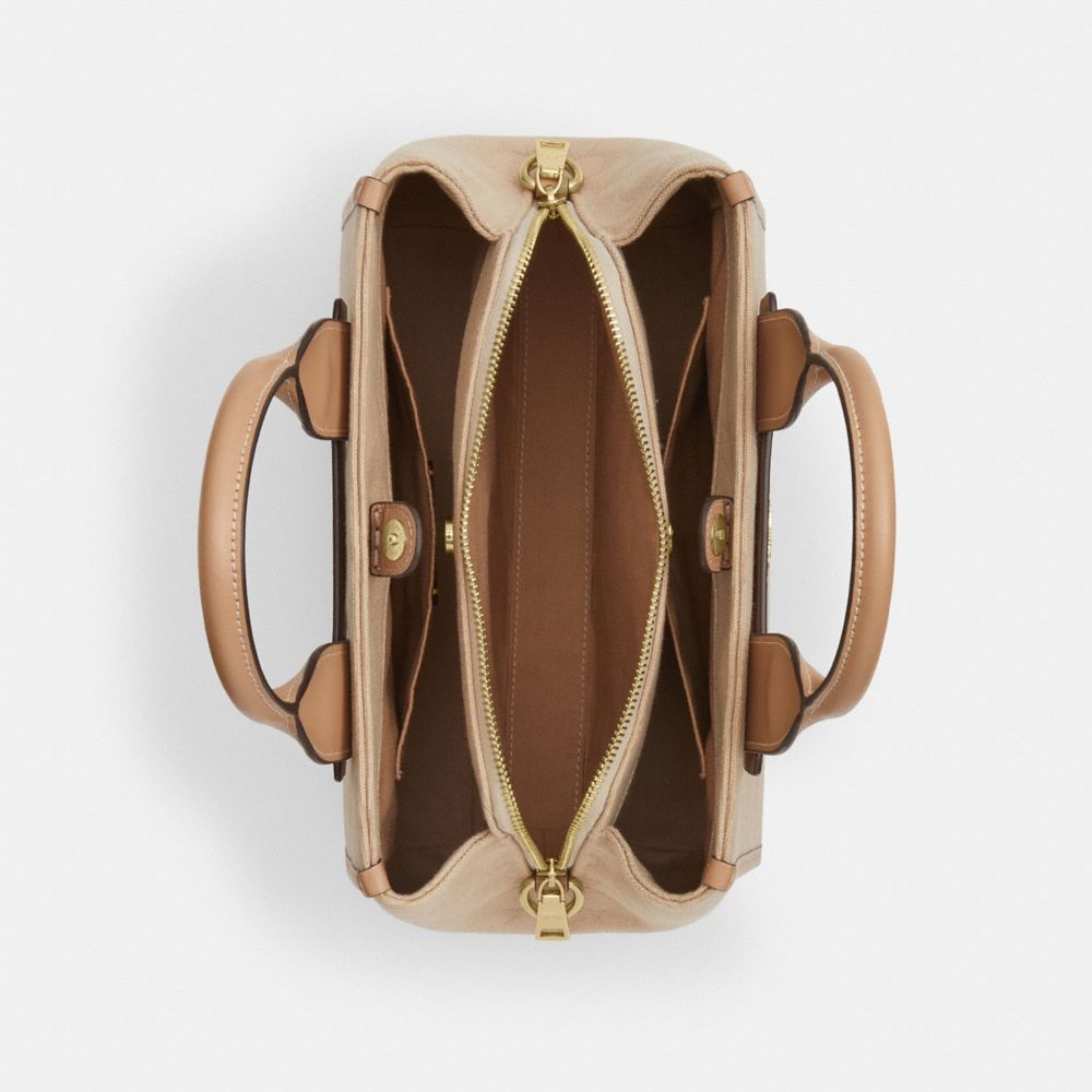 COACH®,Carly Carryall Bag With Signature Canvas,,Inside View,Top View