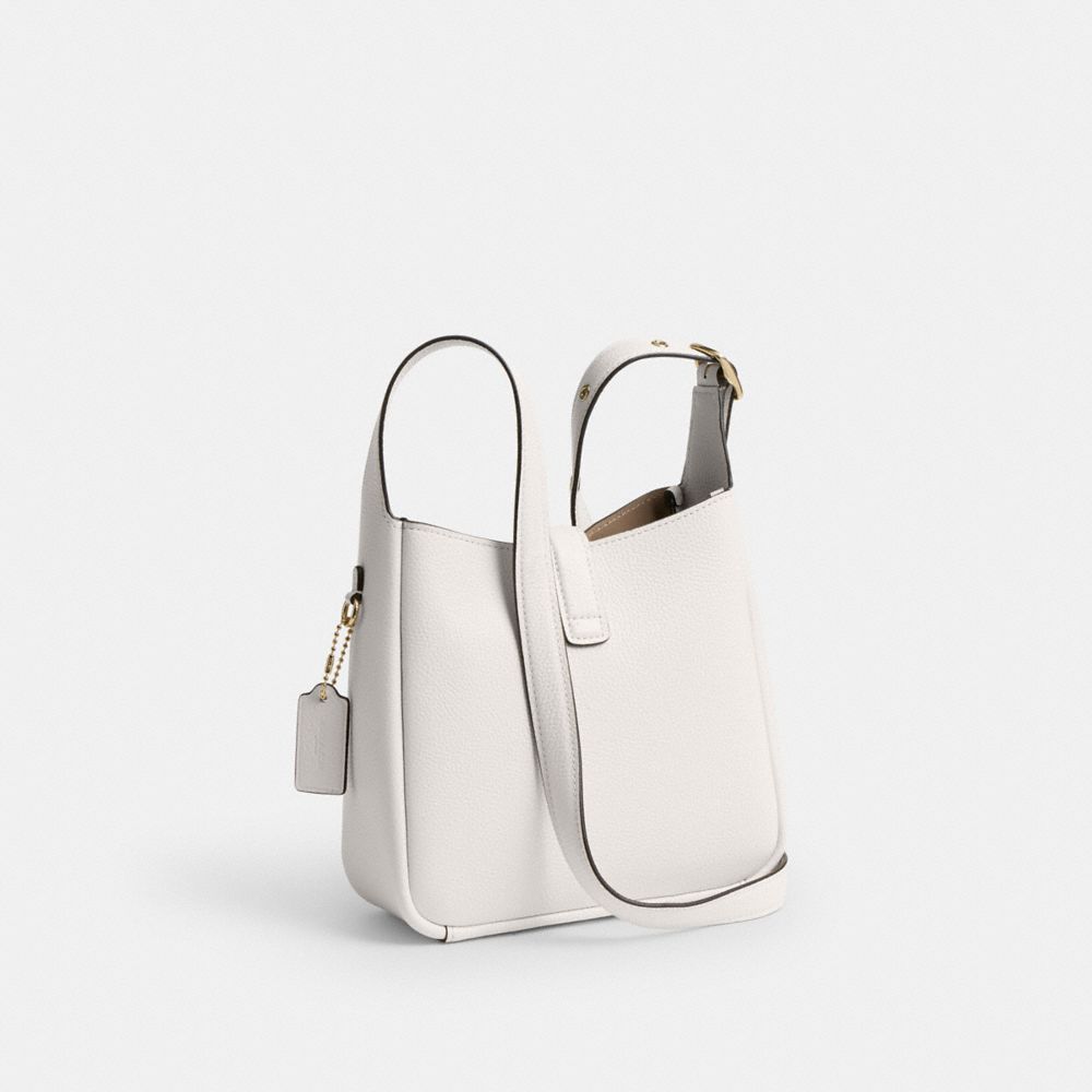 COACH®,Hadley Mini Crossbody Bag,Crossbody,Metal,Logo,Adjustable,Casual,White,Angle View