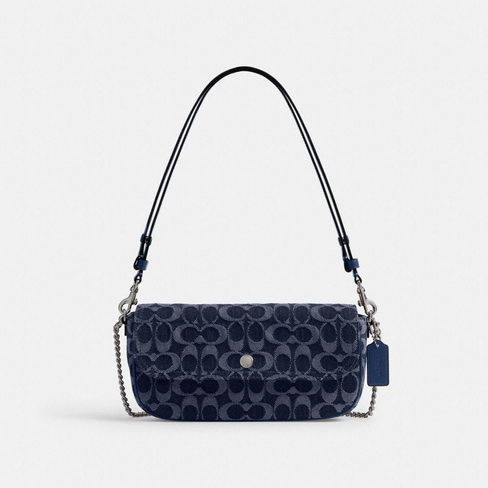 Brook Flap Chain Bag In Signature Denim, ProductTile