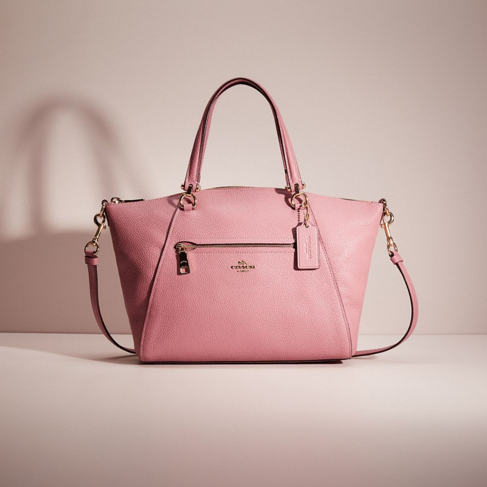 Coach Sierra Satchel Dusty Rose in Patent Crossgrain Leather with