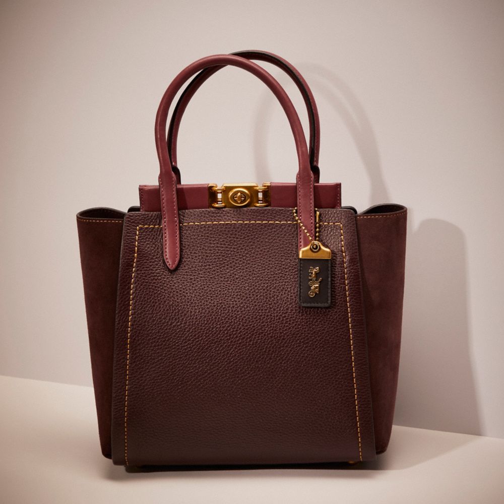 coach troupe tote in colorblock