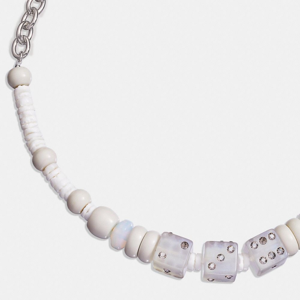 Dice Beaded Choker Necklace COACH®