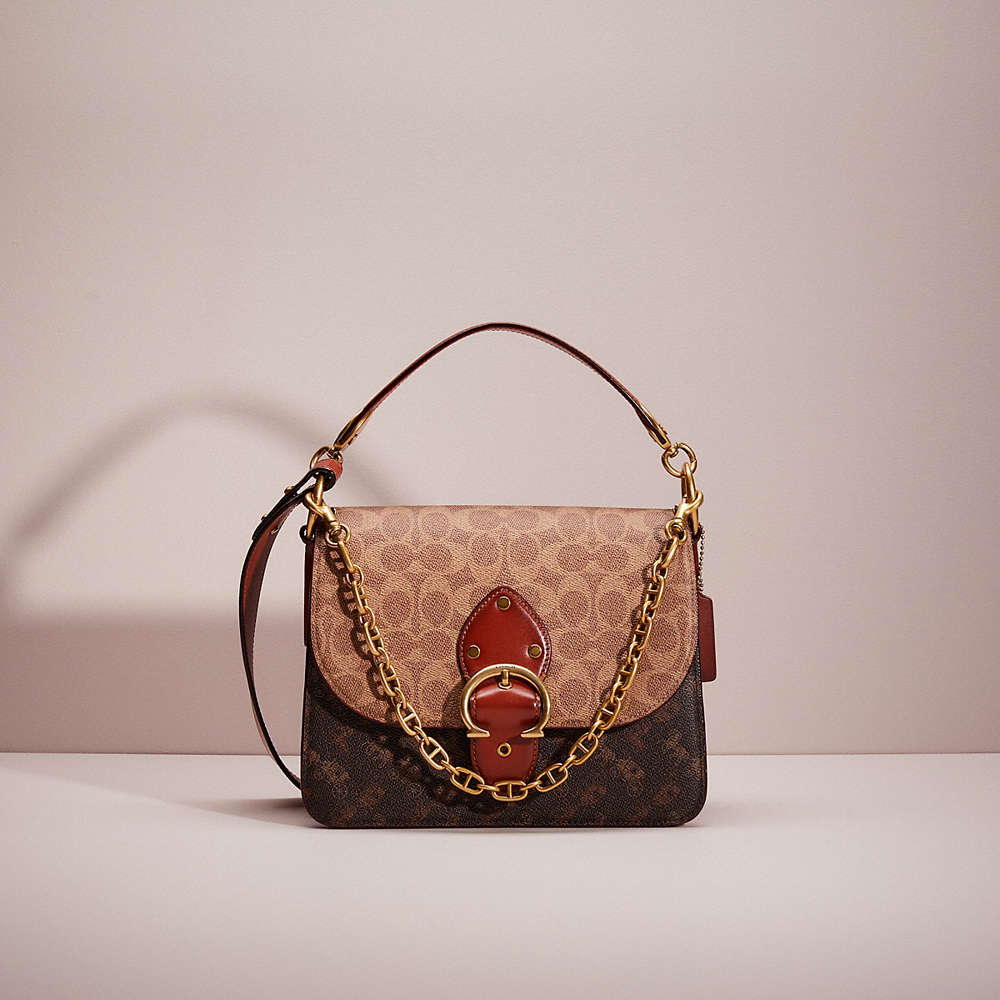 Coach Restored Beat Shoulder Bag In Signature Canvas With Coach Restored Beat Shoulder Bag In Signature Canvas With