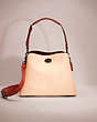 Restored Willow Shoulder Bag In Colorblock With Signature Canvas Interior