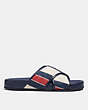 Crossover Sandal With Stripes