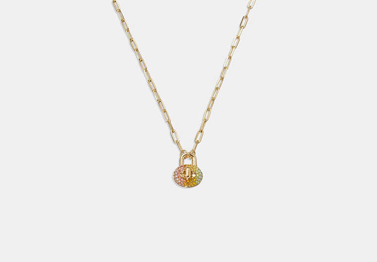 Pavé Turnlock Necklace