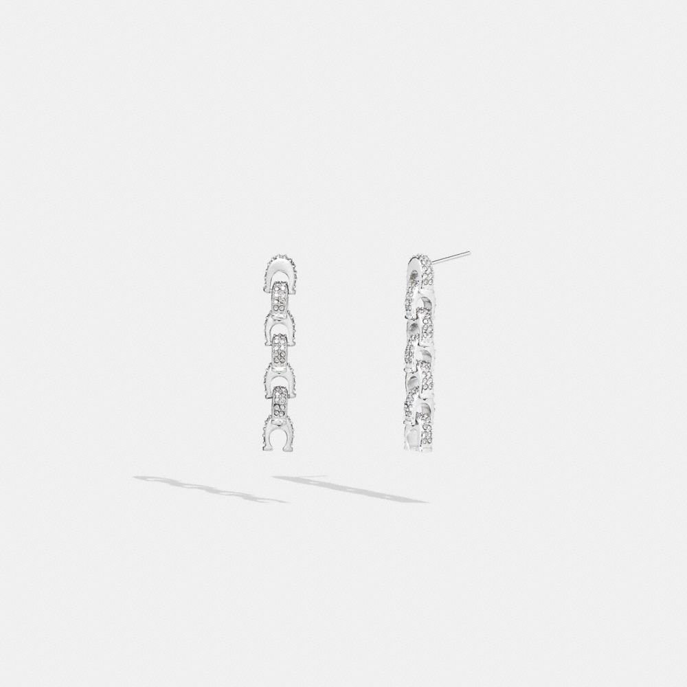 COACH® Pavé Signature Drop Earrings