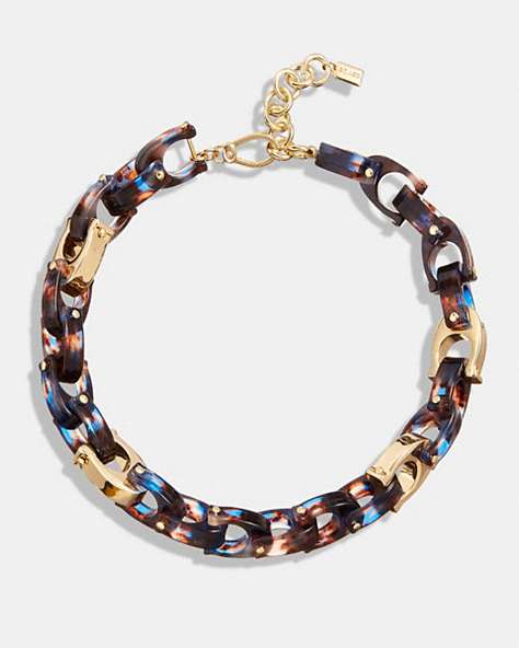 CoachChunky Signature Link Necklace