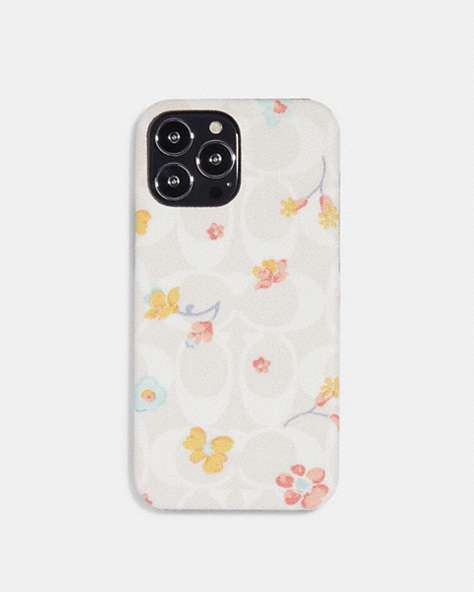 Iphone 13 Pro Max Case In Signature Canvas With Mystical Floral Print