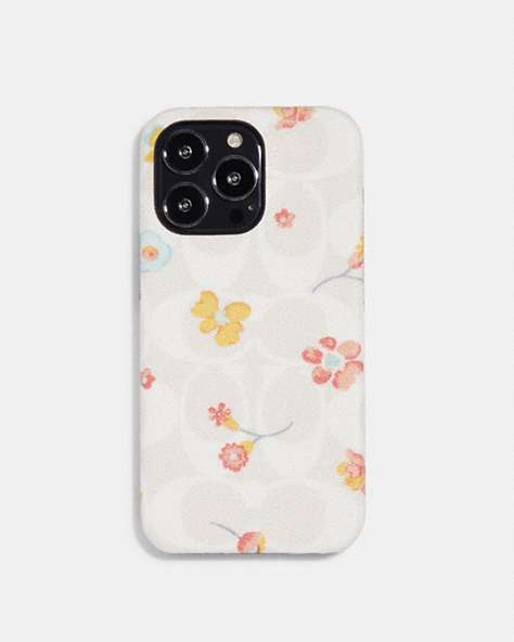 Iphone 13 Pro Case In Signature Canvas With Mystical Floral Print
