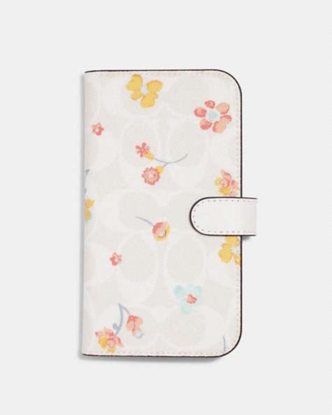 Iphone 13 Pro Folio In Signature Canvas With Mystical Floral Print