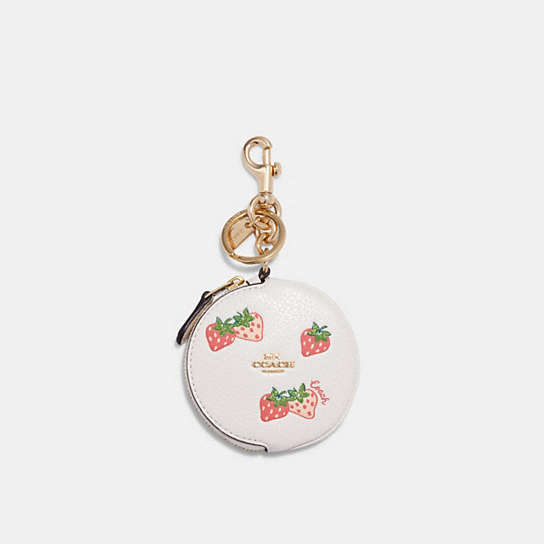 COACH OUTLET® | Circular Coin Pouch With Strawberry Print