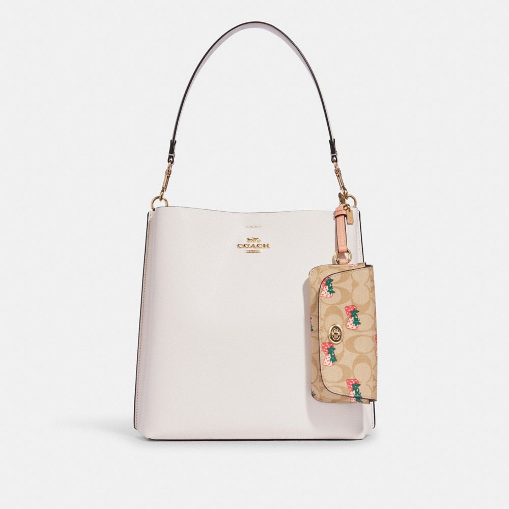 COACH OUTLET® Sunglass Case In Signature Canvas With Strawberry Print