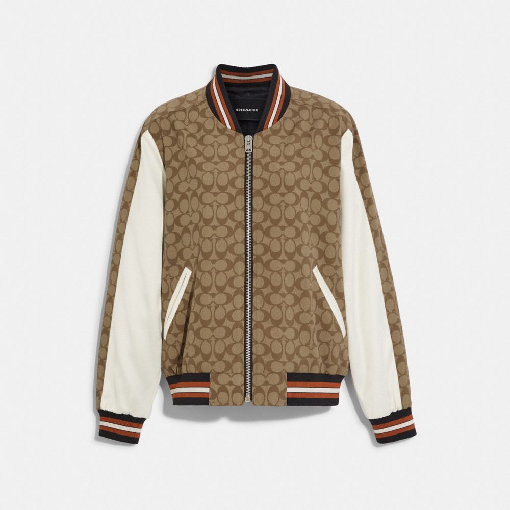 Introducir 106+ imagen coach signature jacket