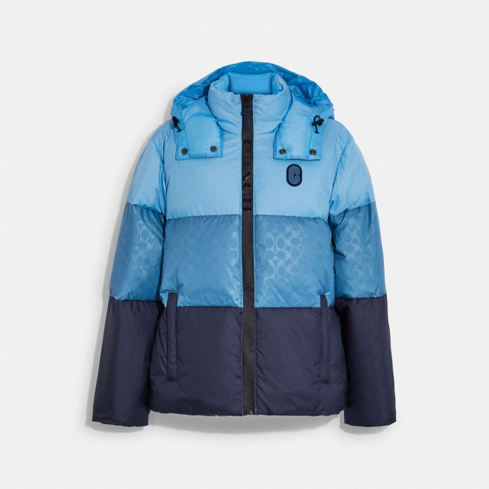 COACH® Colorblock Down Jacket