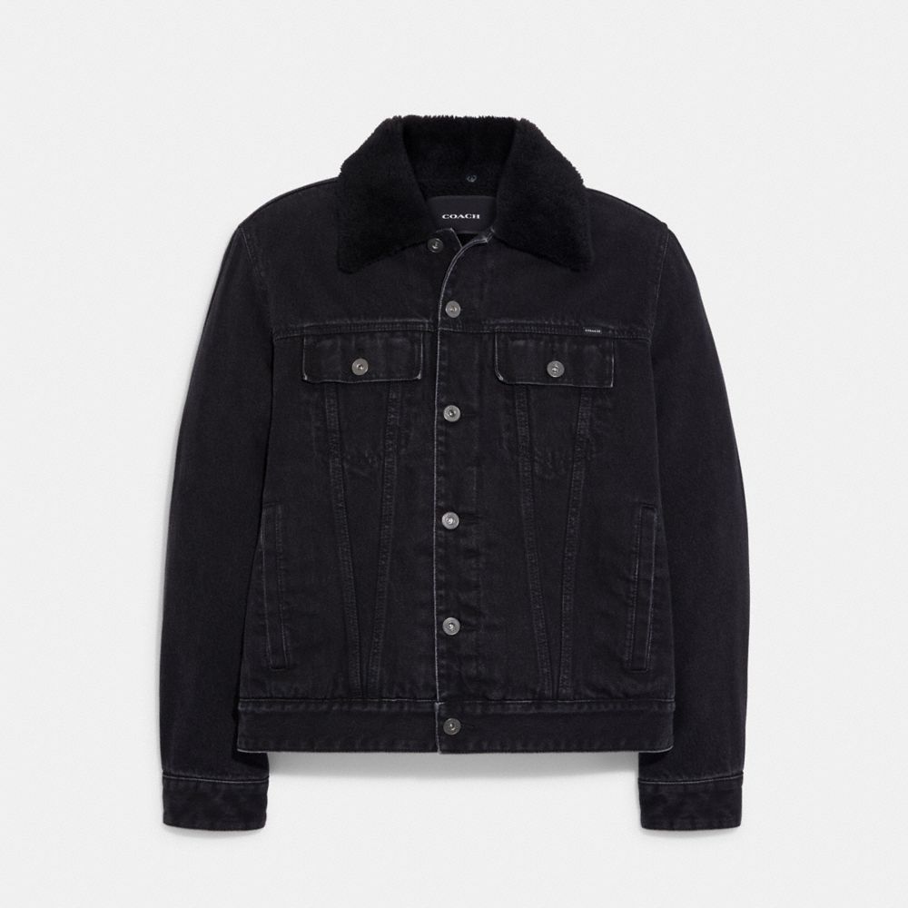 COACH® Denim Jacket With Sherpa Lining
