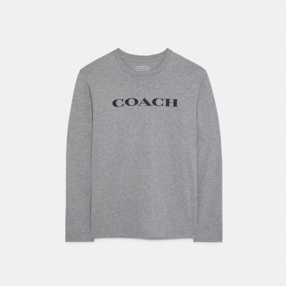 COACH® | Essential Long Sleeve T Shirt In Organic Cotton