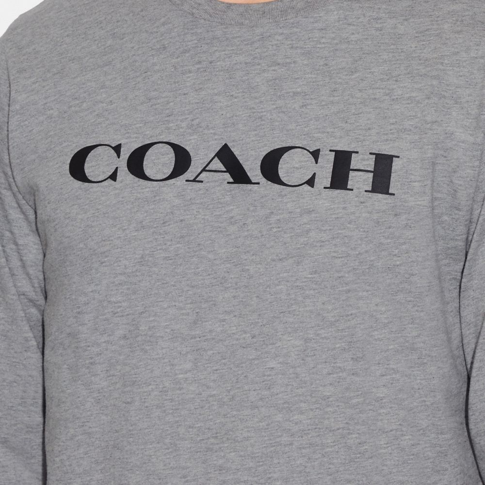 COACH® | Essential Long Sleeve T Shirt In Organic Cotton