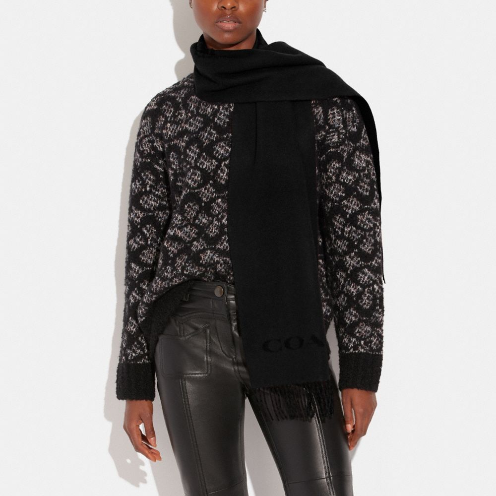 Reversible Signature Cashmere Muffler