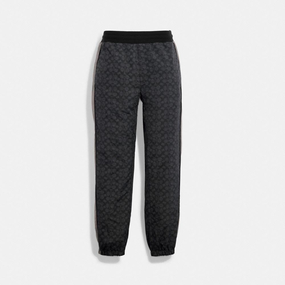 Coach Track Joggers In Black Charcoal Sig Multi | ModeSens