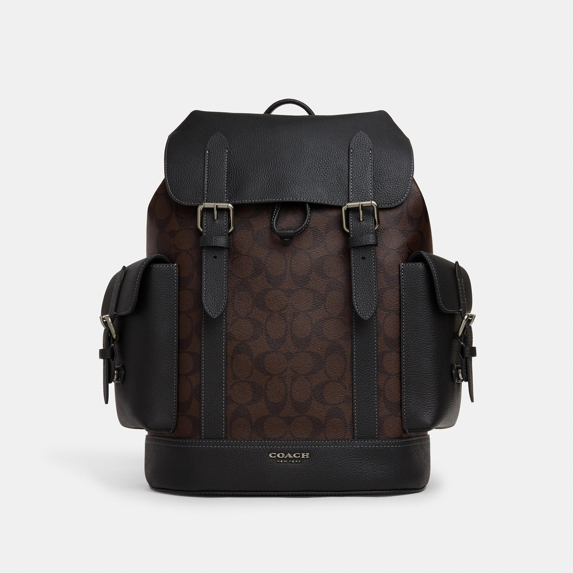 Coach Outlet Hudson Backpack In Signature Canvas In Brown
