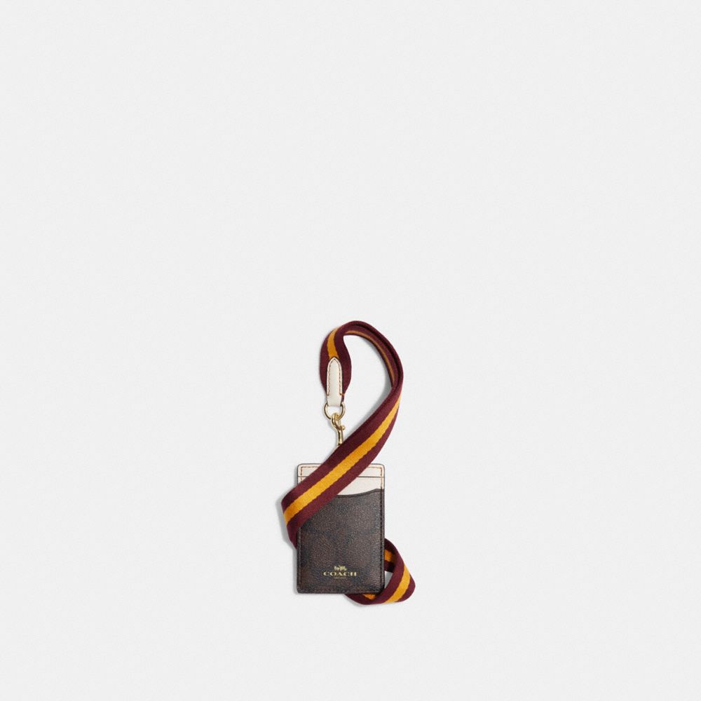 Id Card Case Lanyard In Signature Canvas