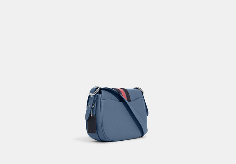Macie Saddle Bag With Varsity Stripe