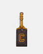Luggage Tag In Signature Canvas With Varsity Motif