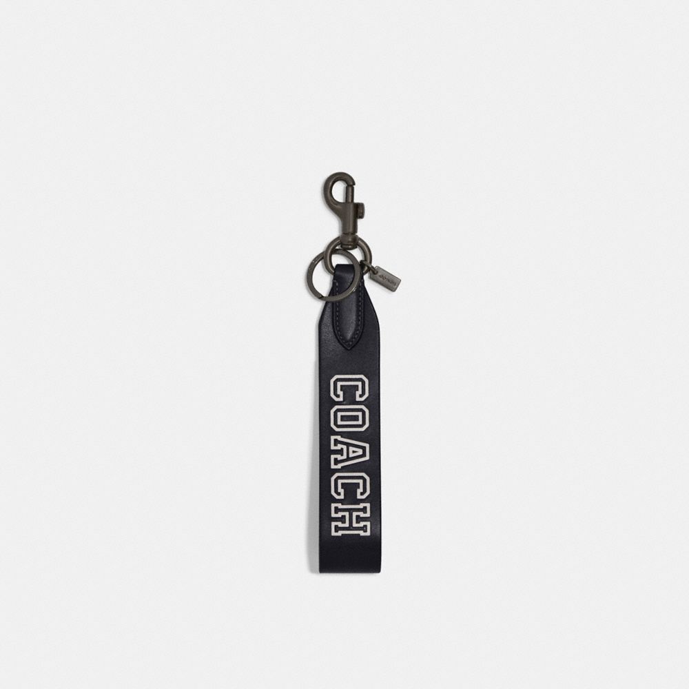 COACH® Loop Key Fob With Varsity Motif