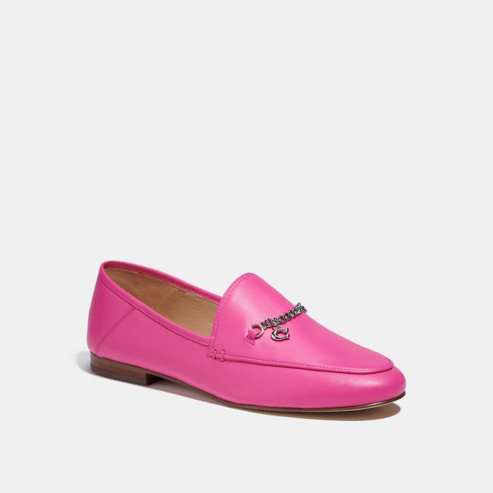 Coach Hanna Loafer In Bright Fuchsia