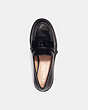 COACH®,LEAH LOAFER,Leather,Black,Inside View,Top View