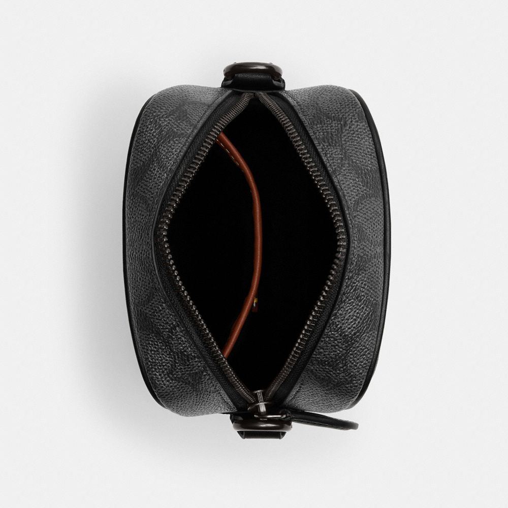 COACH®,Hitch Crossbody In Signature Canvas With Patches,,Inside View,Top View