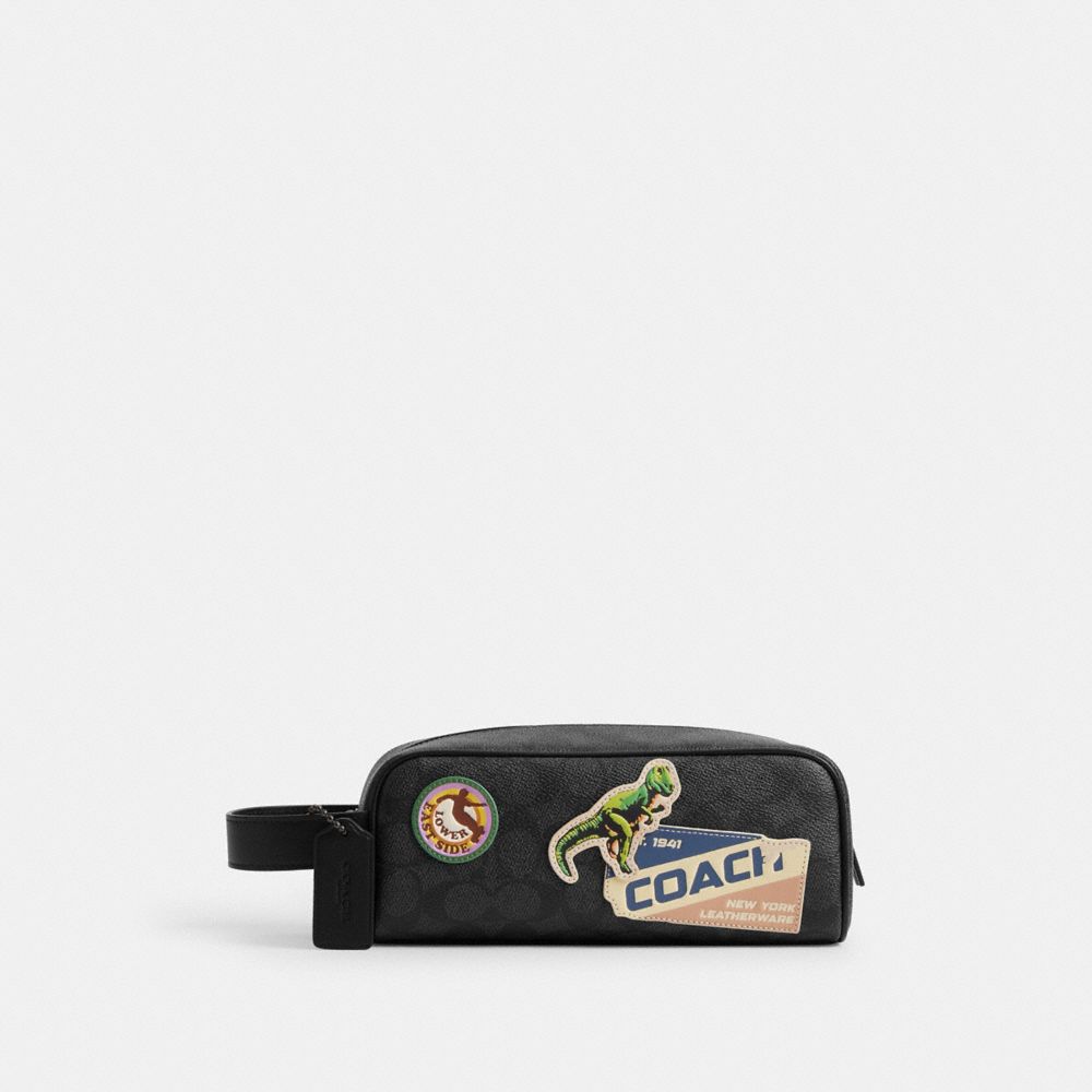 Travel Kit In Signature Canvas With Patches, ProductTile