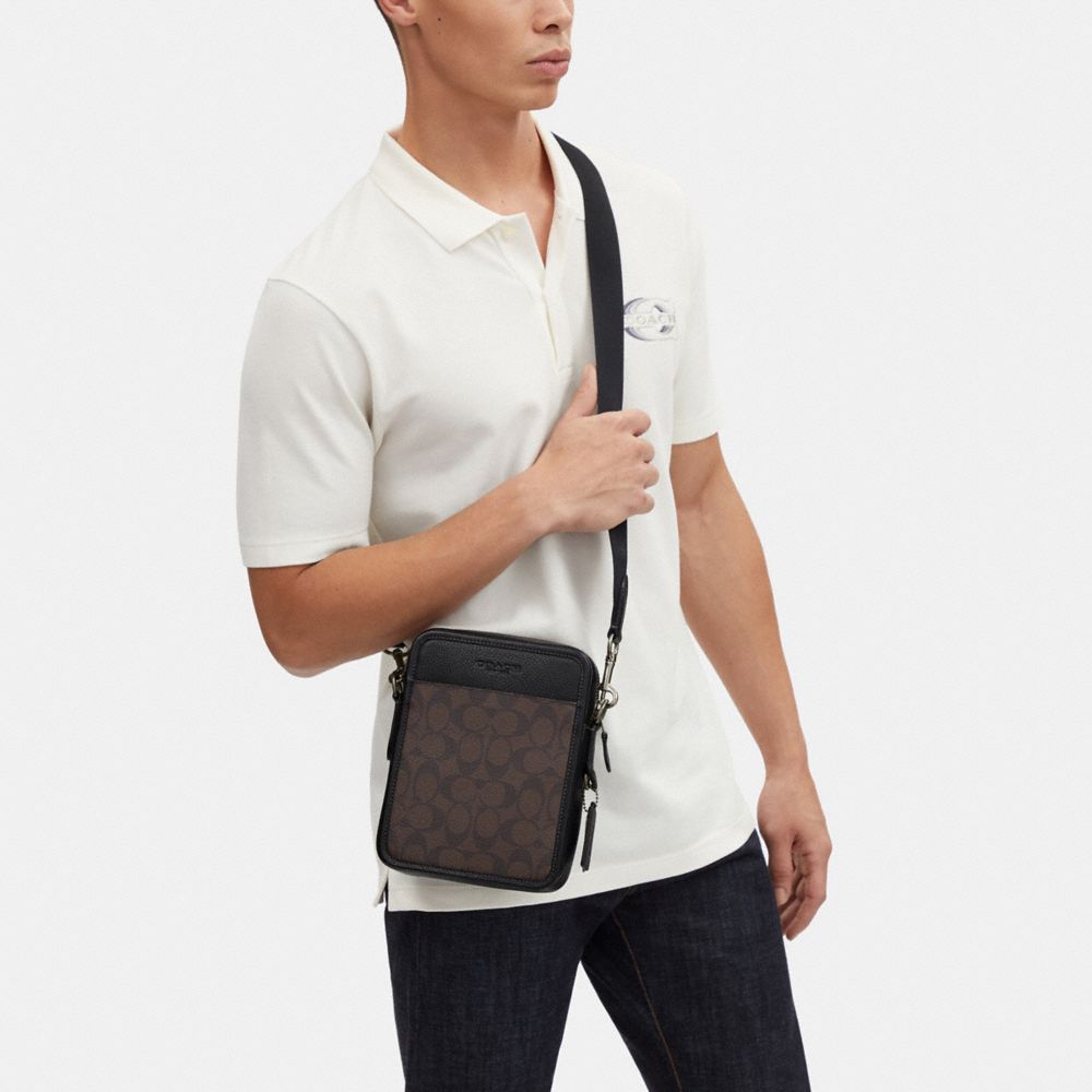 COACH Sullivan Crossbody In Blocked Signature Canvas for Men