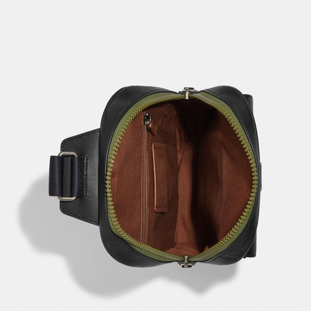 COACH®,Track Pack In Signature Canvas With Coach Patch,,Inside View,Top View