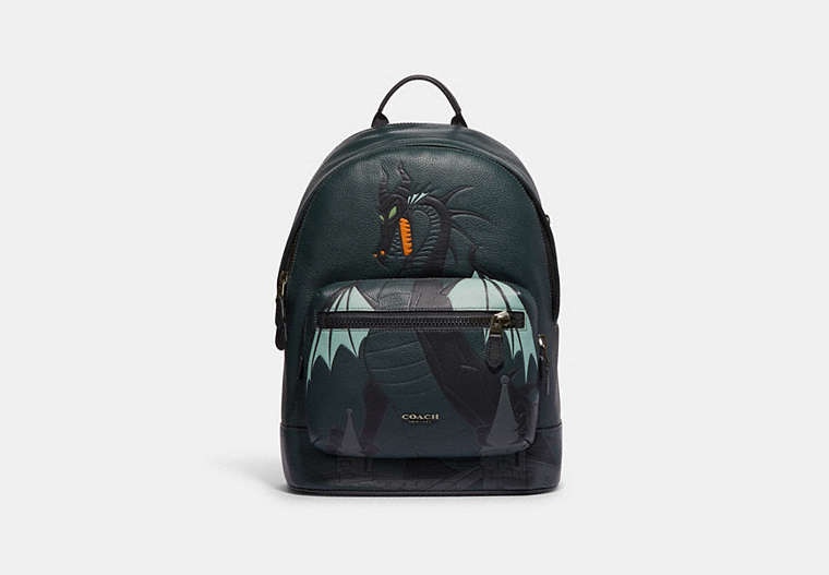 Disney X Coach West Backpack With Maleficent Dragon Motif