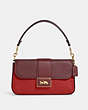COACH®,MINI GRACE CROSSBODY IN COLORBLOCK,Fabric/Leather,Gold/Red Apple Multi,Front View