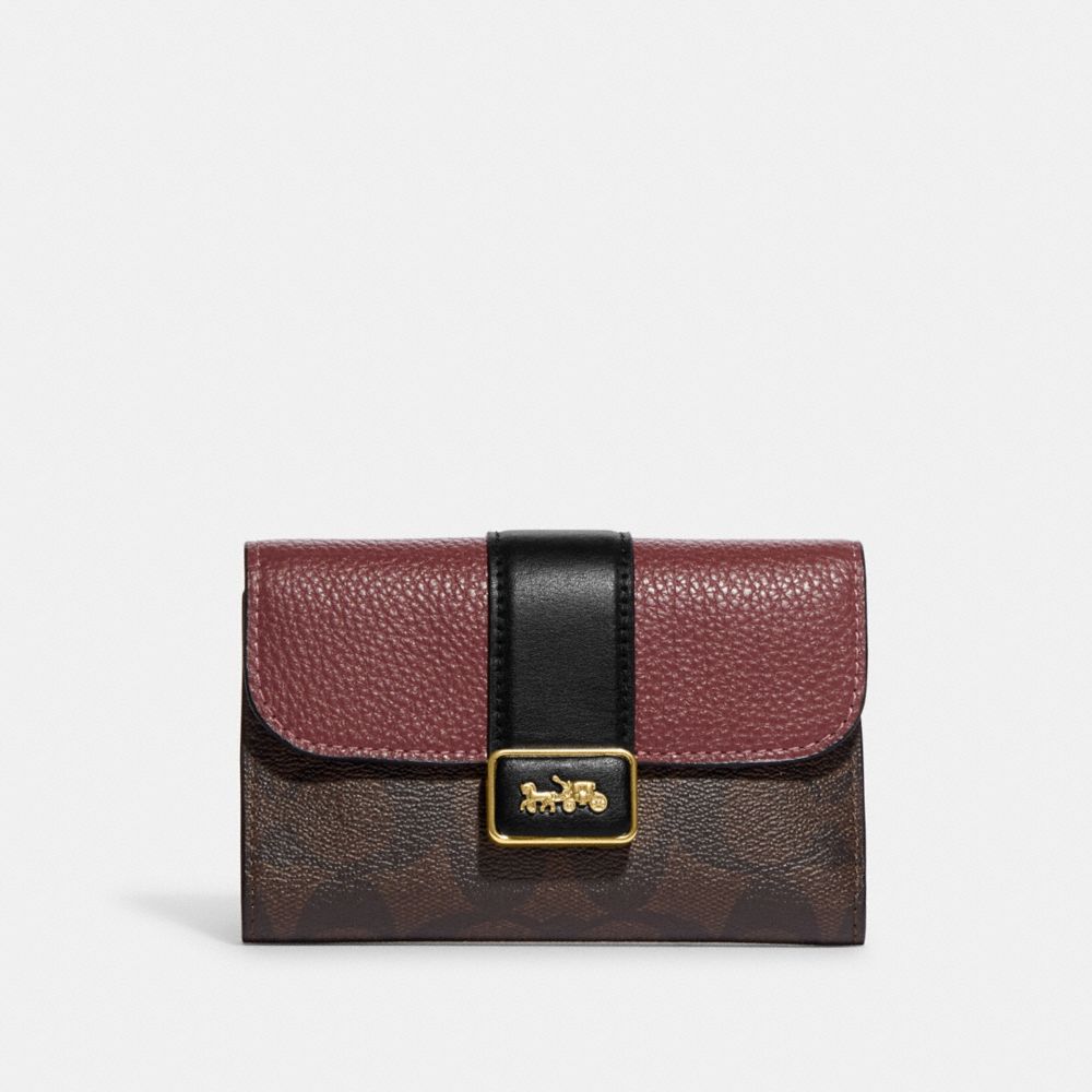 COACH® Medium Grace Wallet In Signature Canvas